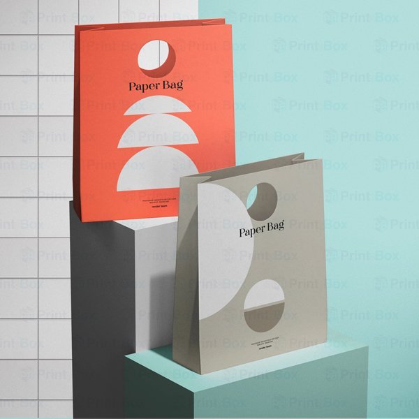 Custom Die Cut Handle Paper Bag