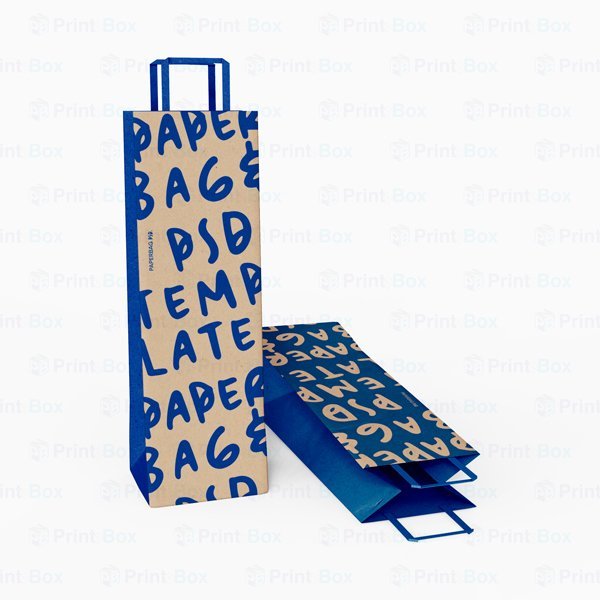 External Handle Kraft Bag