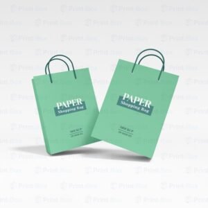 Custom External Handle Paper Bags